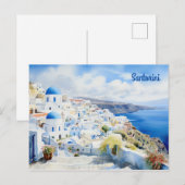 Santorini Griekenland Briefkaart (Voorkant / Achterkant)