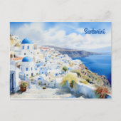Santorini Griekenland Briefkaart (Voorkant)