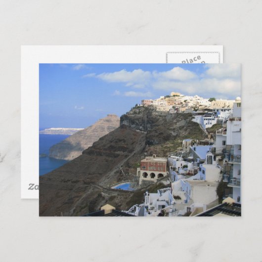 Santorini, Griekenland Briefkaart (Voorkant / Achterkant)