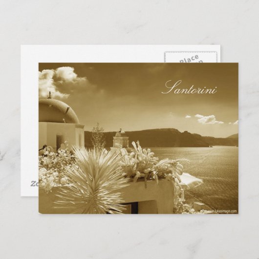 Santorini, Griekenland Briefkaart (Voorkant / Achterkant)