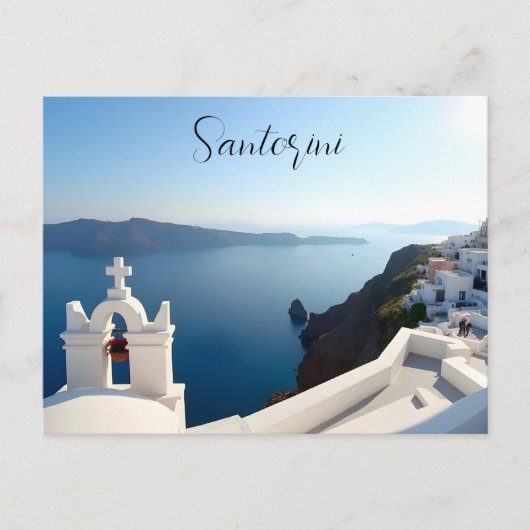 Santorini Griekenland Briefkaart (Voorkant)
