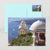 Santorini, Griekenland Briefkaart (Voorkant / Achterkant)