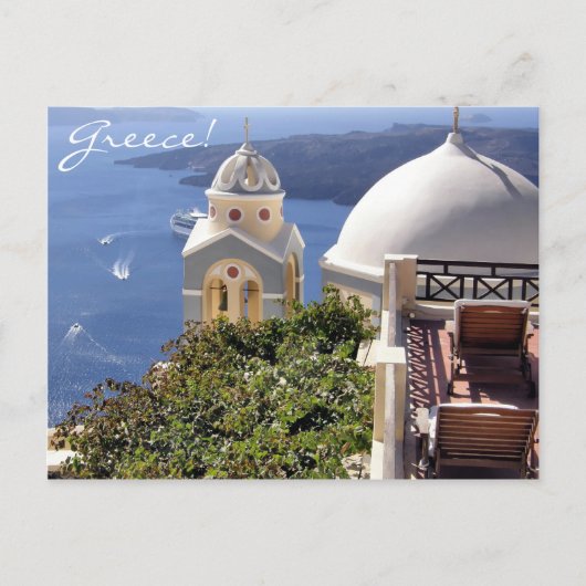 Santorini, Griekenland Briefkaart (Voorkant)
