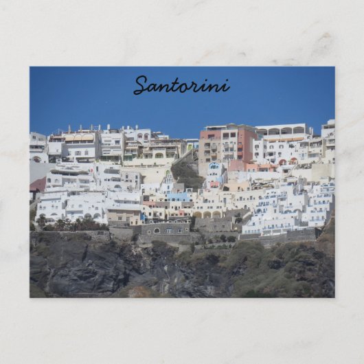 Santorini, Griekenland Briefkaart (Voorkant)