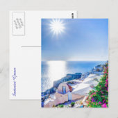 Santorini Griekenland Briefkaart (Voorkant / Achterkant)
