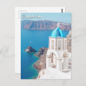 Santorini, Griekenland Briefkaart (Voorkant / Achterkant)