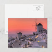 Santorini, Griekenland Briefkaart (Voorkant / Achterkant)