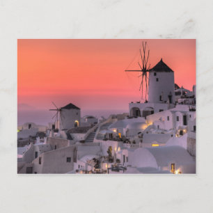 Santorini, Griekenland Briefkaart