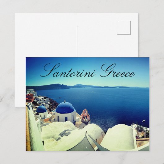 Santorini Griekenland Briefkaart (Voorkant / Achterkant)