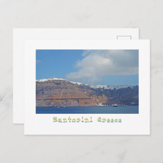 SANTORINI, GRIEKENLAND BRIEFKAART (Voorkant / Achterkant)
