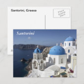 Santorini, Griekenland Briefkaart (Voorkant / Achterkant)