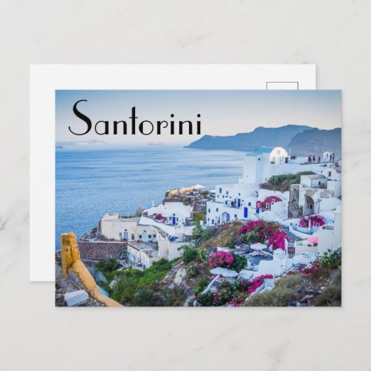 Santorini Griekenland Briefkaart (Voorkant / Achterkant)