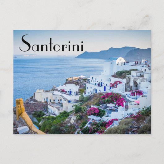 Santorini Griekenland Briefkaart (Voorkant)