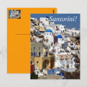 Santorini, Griekenland Briefkaart (Voorkant / Achterkant)