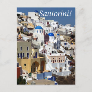 Santorini, Griekenland Briefkaart