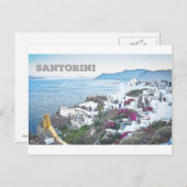 Santorini, Griekenland Briefkaart (Voorkant / Achterkant)