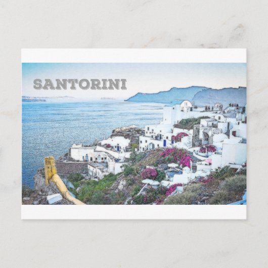 Santorini, Griekenland Briefkaart (Voorkant)
