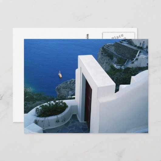 Santorini Griekenland Briefkaart (Voorkant / Achterkant)