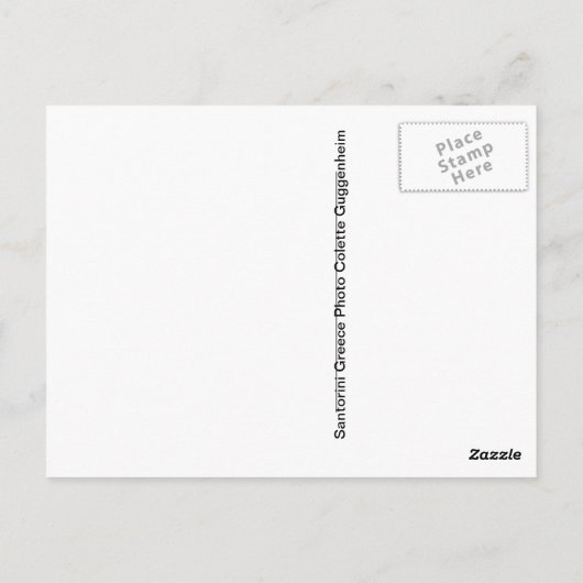 Santorini Griekenland Briefkaart (Achterkant)