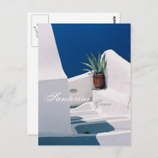 Santorini, Griekenland Briefkaart (Voorkant / Achterkant)