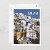 Santorini, Griekenland Briefkaart (Voorkant / Achterkant)