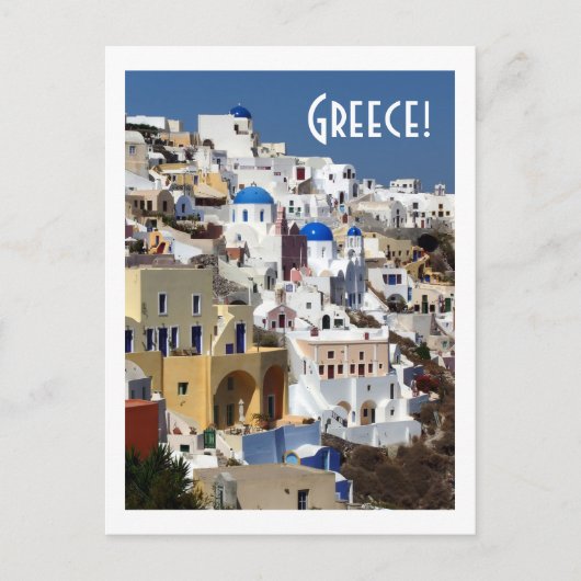 Santorini, Griekenland Briefkaart (Voorkant)