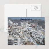 Santorini, Griekenland Briefkaart (Voorkant / Achterkant)