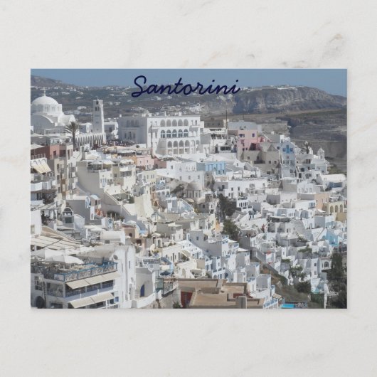 Santorini, Griekenland Briefkaart (Voorkant)