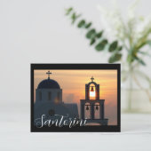 Santorini Griekenland Briefkaart (Staand voorkant)