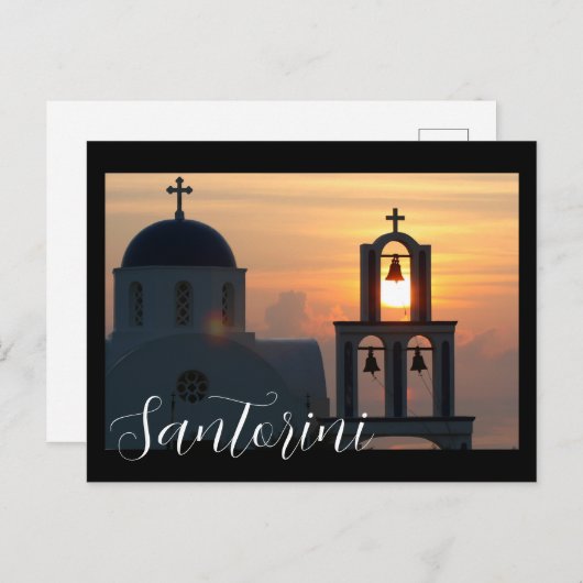Santorini Griekenland Briefkaart (Voorkant / Achterkant)