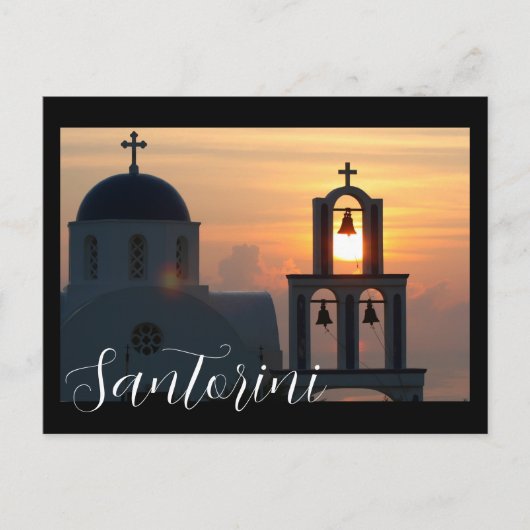 Santorini Griekenland Briefkaart (Voorkant)