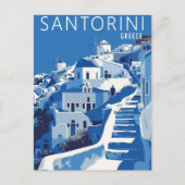 Santorini Griekenland Briefkaart (Voorkant)