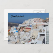Santorini, Griekenland Briefkaart (Voorkant / Achterkant)