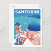 Santorini, Griekenland Briefkaart (Voorkant / Achterkant)