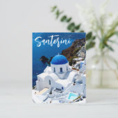 Santorini Griekenland Briefkaart (Staand voorkant)