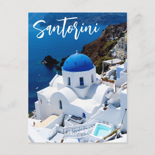 Santorini Griekenland Briefkaart (Voorkant)