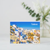 Santorini Griekenland Briefkaart (Staand voorkant)