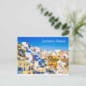 Santorini Griekenland Briefkaart (Staand voorkant)