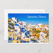 Santorini Griekenland Briefkaart (Voorkant / Achterkant)