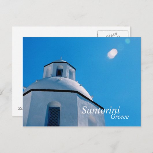 Santorini, Griekenland Briefkaart (Voorkant / Achterkant)