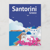 Santorini Griekenland Briefkaart (Voorkant)