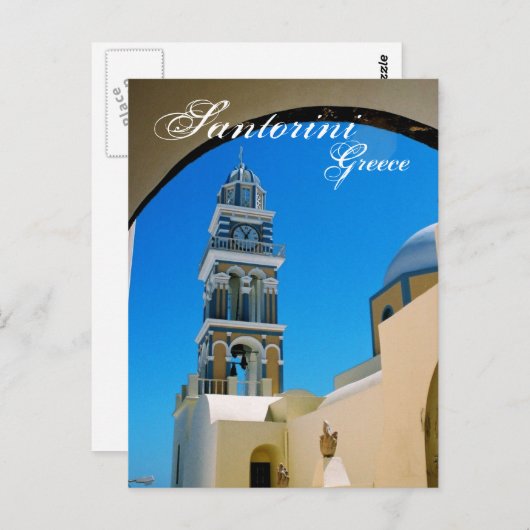 Santorini, Griekenland Briefkaart (Voorkant / Achterkant)