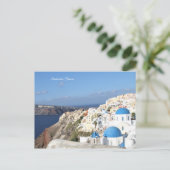 Santorini, Griekenland, Briefkaart. eiland Briefkaart (Staand voorkant)