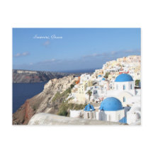Santorini, Griekenland, Briefkaart. eiland