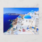 Santorini, Griekenland, Briefkaart van het Griekse (Voorkant)