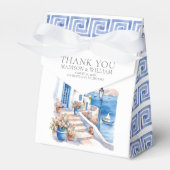 Santorini Griekenland Bruiloft gepersonaliseerd mi Bedankdoosjes (Voorkant Zijde)