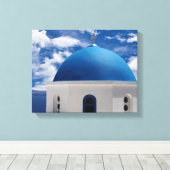 Santorini, Griekenland Canvas Afdruk (Insitu (Houten vloer))