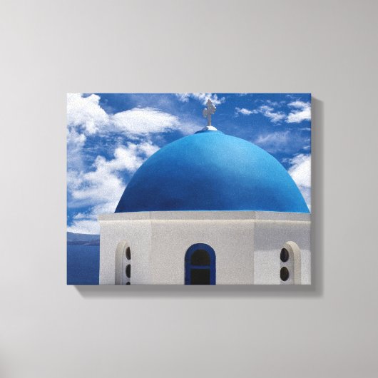 Santorini, Griekenland Canvas Afdruk (Voorkant)