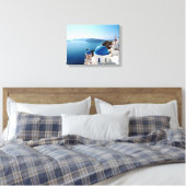 Santorini Griekenland Canvas Afdruk (Insitu (Slaapkamer))