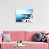 Santorini Griekenland Canvas Afdruk (Insitu (Woonkamer))